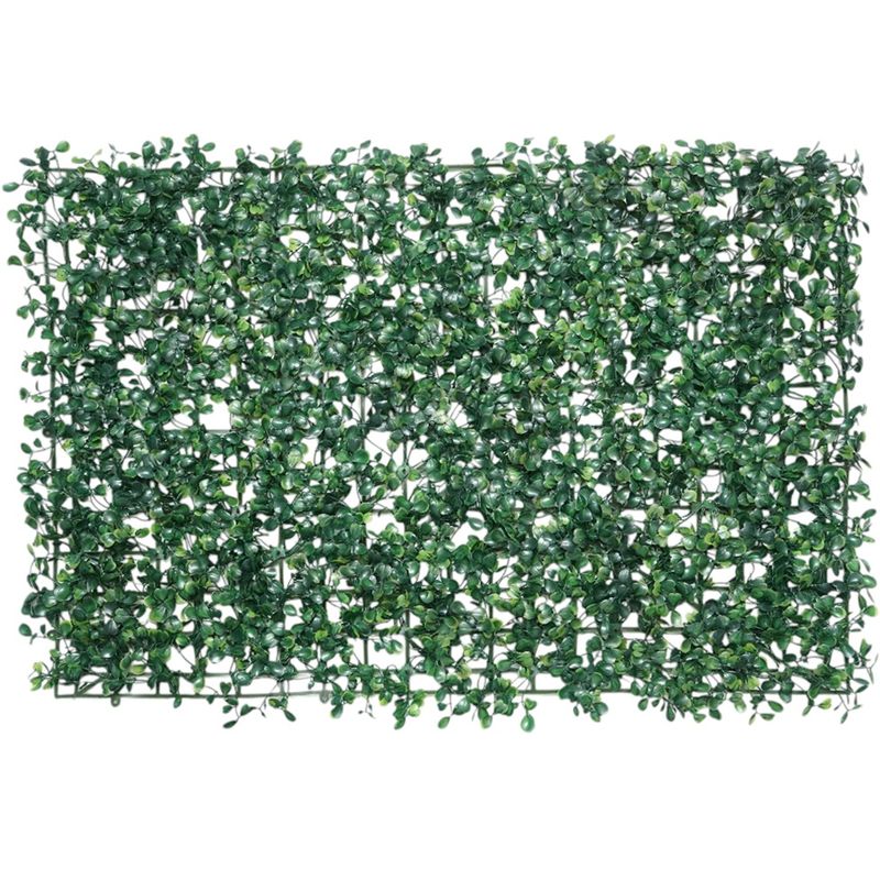 Casa si Gradina - Gradina si terasa - Garduri, panouri si accesorii - Panou Decorativ Gard viu artificial cu frunze mici, culoare verde, dimensiune 40 x 60cm - Infinity.ro