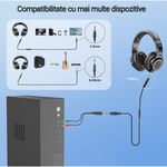 PC, gaming si accesorii - Periferice PC - Casti PC - Casti audio profesionale New Bee DH81, Pentru Studio, DJ, Podcast, Mixaj, Inregistrare, Cu fir, Culoare Negru - Infinity.ro