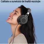 PC, gaming si accesorii - Periferice PC - Casti PC - Casti audio profesionale New Bee DH81, Pentru Studio, DJ, Podcast, Mixaj, Inregistrare, Cu fir, Culoare Negru - Infinity.ro