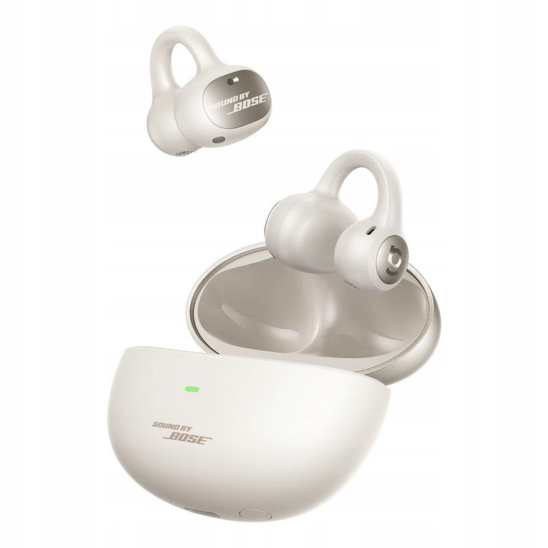 TV, Audio-Video si Foto - Portabile audio - Casti audio - Casti Open-Ear Baseus Inspire XC1, Sound by Bose, Dolby Audio, IP66, Alb - Infinity.ro