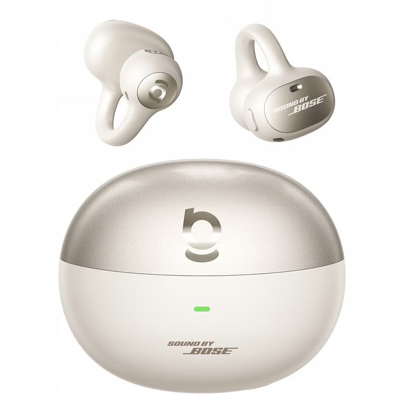 TV, Audio-Video si Foto - Portabile audio - Casti audio - Casti Open-Ear Baseus Inspire XC1, Sound by Bose, Dolby Audio, IP66, Alb - Infinity.ro