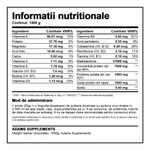 Ingrijire personala si Cosmetice - Sanatate si wellness - Nutritie sportiva - Proteine - Weight Gainer (ciocolata), 1500g, Adams Supplements - Infinity.ro
