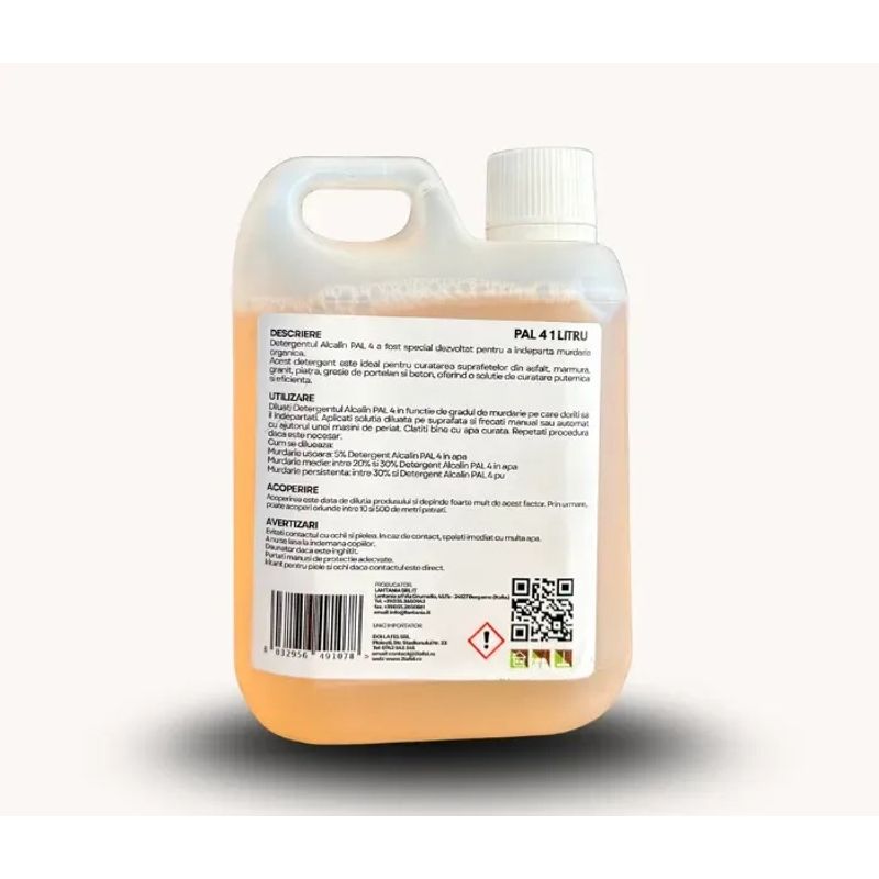 Market - Curatenie si intretinere casa - Produse menaj - Solutii curatenie - Detergent Alcalin pentru suprafete din piatra - Degresant -  PAL 4 1 litru - Infinity.ro