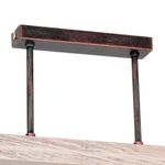 Casa si Gradina - Corpuri si surse de iluminat - Lustre si pendule - Lustra Charm KL6497, 3xE27, cupru antic + alb antichizat, metal + sticla, stil vintage, Klausen - Infinity.ro