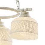Casa si Gradina - Corpuri si surse de iluminat - Lustre si pendule - Candelabru Grass KL6626, 3xE27, alb antichizat, metal + sticla, stil clasic, Klausen - Infinity.ro