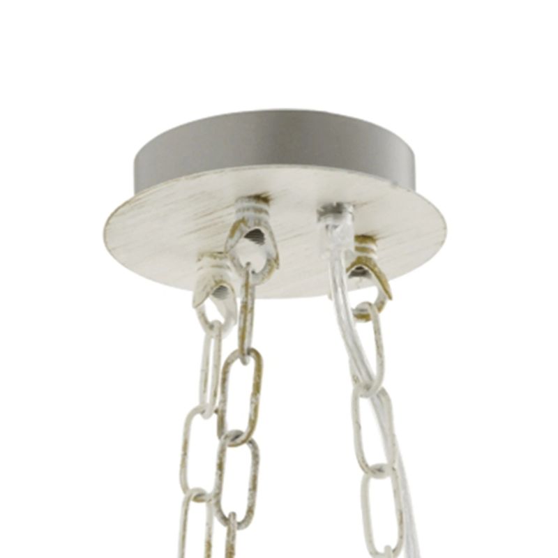 Casa si Gradina - Corpuri si surse de iluminat - Lustre si pendule - Candelabru Grass KL6626, 3xE27, alb antichizat, metal + sticla, stil clasic, Klausen - Infinity.ro