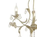 Casa si Gradina - Corpuri si surse de iluminat - Lustre si pendule - Candelabru Versilia KL6193, 3xE14, alb antic + auriu, metal + sticla + cristale, stil vintage elegant, Klausen - Infinity.ro