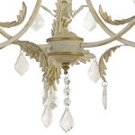 Casa si Gradina - Corpuri si surse de iluminat - Lustre si pendule - Candelabru Versilia KL6193, 3xE14, alb antic + auriu, metal + sticla + cristale, stil vintage elegant, Klausen - Infinity.ro
