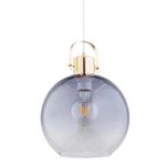 Casa si Gradina - Corpuri si surse de iluminat - Lustre si pendule - Pendul Sigmund KL111110, 1xE27, auriu + gri fumuriu, metal + sticla, stil modern, Klausen - Infinity.ro