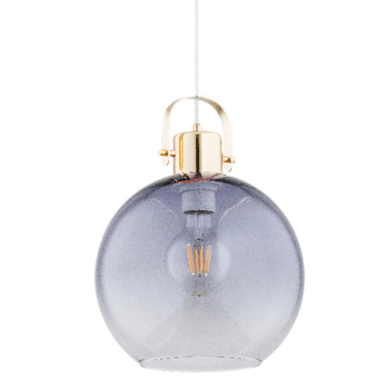 Casa si Gradina - Corpuri si surse de iluminat - Lustre si pendule - Pendul Sigmund KL111110, 1xE27, auriu + gri fumuriu, metal + sticla, stil modern, Klausen - Infinity.ro