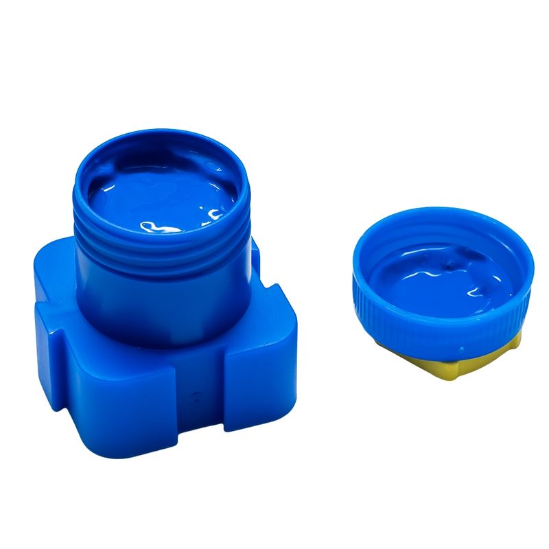 Jucarii, Copii si Bebe - Jucarii si jocuri - Jucarii & jocuri educative - Seturi pictura si desen - Set 10 Culori Vopsea de Pictat cu Degetele NEBO, Recipiente Conectabile Tip Puzzle, Capace cu Stampile - Infinity.ro