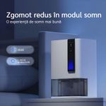 Electronice si Electrocasnice - Climatizare si sisteme de incalzire - Aparate filtrare aer - Dezumidificatoare - Dezumidificator Evoair HIDRY PLUS, 900ml/24h, Lumina ambientala in 7 culori, Rezervor 1.9l, 3 Viteze, Alb - Infinity.ro