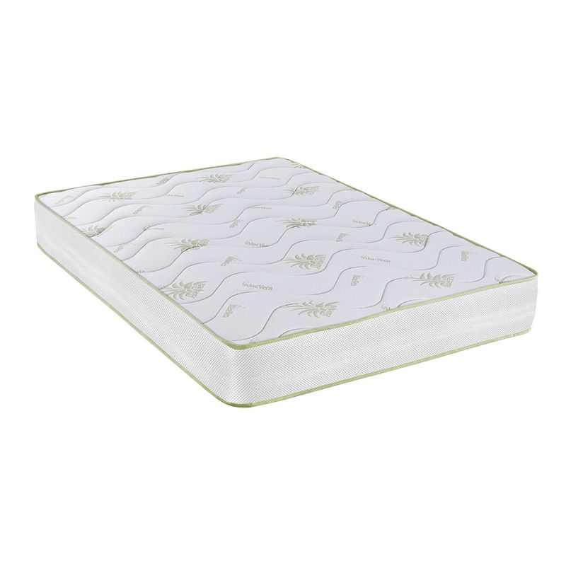 Casa si Gradina - Mobilier - Saltele si somiere - Saltele - Saltea Aloe Vera 14+2 Memory, 90x190 cm, H 18 cm, husa cu fibre de bambus, Ortopedica, Aerisire 3D Free Air - Infinity.ro