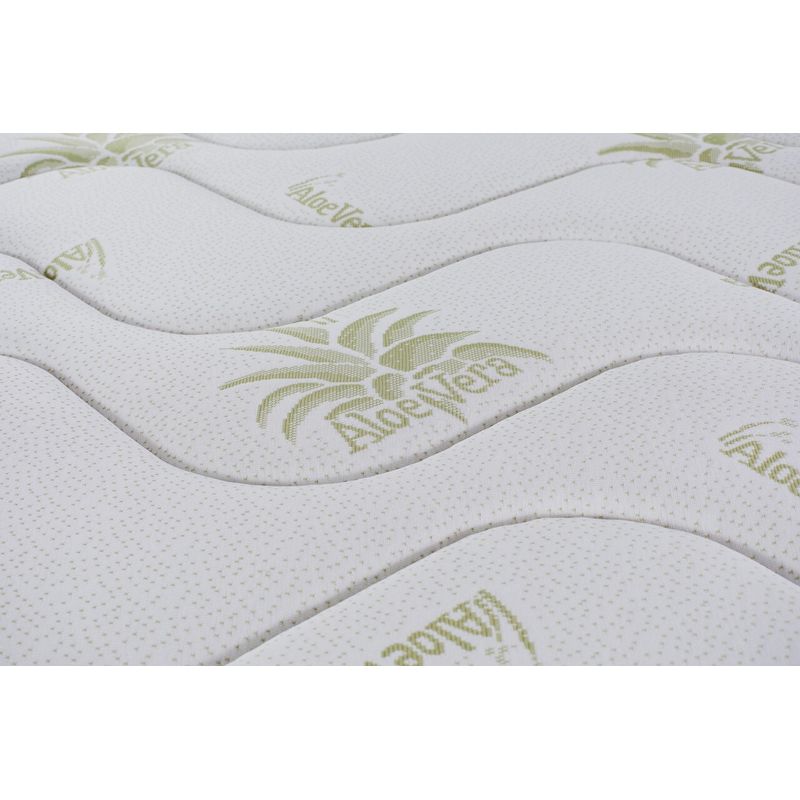 Casa si Gradina - Mobilier - Saltele si somiere - Saltele - Saltea Aloe Vera 14+2 Memory, 90x190 cm, H 18 cm, husa cu fibre de bambus, Ortopedica, Aerisire 3D Free Air - Infinity.ro