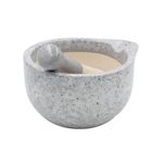 Casa si Gradina - Bucatarie si vesela - Ustensile bucatarie - Prese si storcatoare manuale - Mojar cu pistil, 330 ml, Excellent Houseware, ceramica, gri - Infinity.ro