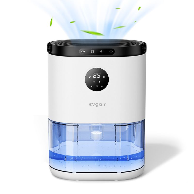 Electronice si Electrocasnice - Climatizare si sisteme de incalzire - Aparate filtrare aer - Dezumidificatoare - Dezumidificator aer Evoair HUMIX560, 560ml/24h, Senzor de umiditate, Lumina Ambientala in 7 culori, Rezervor 2.3l - Infinity.ro