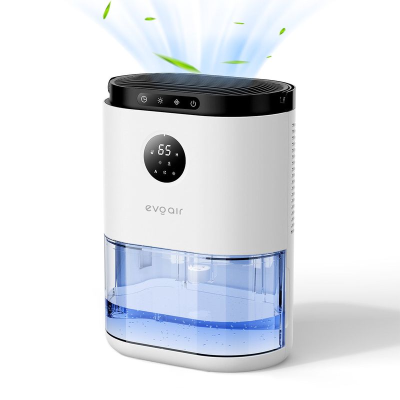 Electronice si Electrocasnice - Climatizare si sisteme de incalzire - Aparate filtrare aer - Dezumidificatoare - Dezumidificator aer Evoair HUMIX560, 560ml/24h, Senzor de umiditate, Lumina Ambientala in 7 culori, Rezervor 2.3l - Infinity.ro