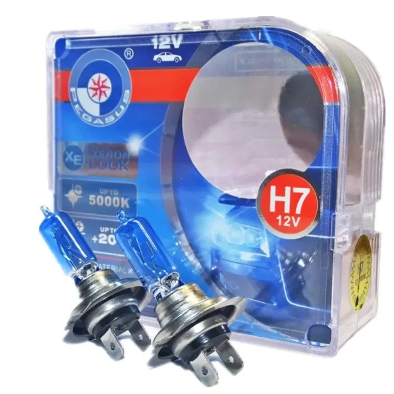 Auto si Moto - Electrice auto - Iluminare si semnalizare - Becuri auto - Set 2 becuri Pegasus H7 Xenon EFFECT halogen putere 100W 1500 lumeni temperatura 6000K - Infinity.ro