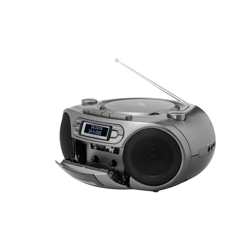 TV, Audio-Video si Foto - Portabile audio - Radio - Sistem audio ECG CDR 990 DAB, 2 x 2 W RMS, Radio FM, USB, CD Player, Casetofon MP3, GRI - Infinity.ro