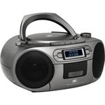 TV, Audio-Video si Foto - Portabile audio - Radio - Sistem audio ECG CDR 990 DAB, 2 x 2 W RMS, Radio FM, USB, CD Player, Casetofon MP3, GRI - Infinity.ro