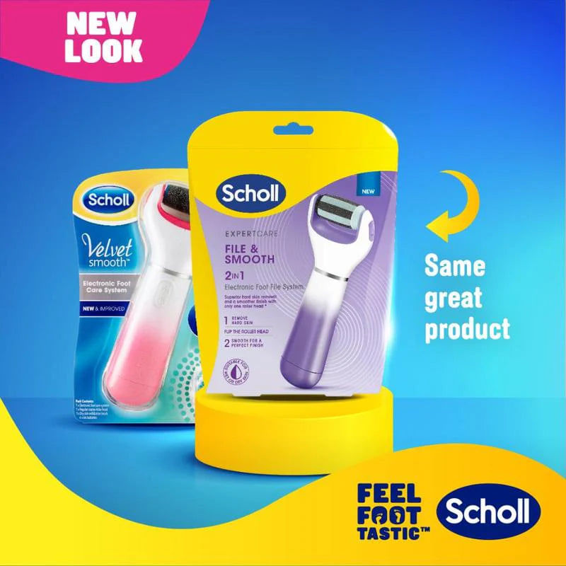 Ingrijire personala si Cosmetice - Manichiura si pedichiura - Pile cosmetice - Pila electrica pentru calcai Scholl Velvet Smooth cu cap rotativ extra dur, cristale de diamant, roz - Infinity.ro
