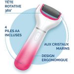 Ingrijire personala si Cosmetice - Manichiura si pedichiura - Pile cosmetice - Pila electrica pentru calcai Scholl Velvet Smooth cu cap rotativ extra dur, cristale de diamant, roz - Infinity.ro