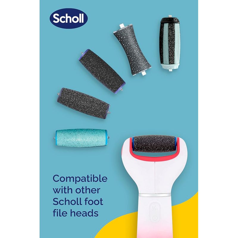 Ingrijire personala si Cosmetice - Manichiura si pedichiura - Pile cosmetice - Pila electrica pentru calcai Scholl Velvet Smooth cu cap rotativ extra dur, cristale de diamant, roz - Infinity.ro