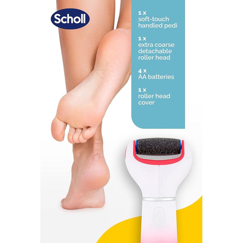 Ingrijire personala si Cosmetice - Manichiura si pedichiura - Pile cosmetice - Pila electrica pentru calcai Scholl Velvet Smooth cu cap rotativ extra dur, cristale de diamant, roz - Infinity.ro