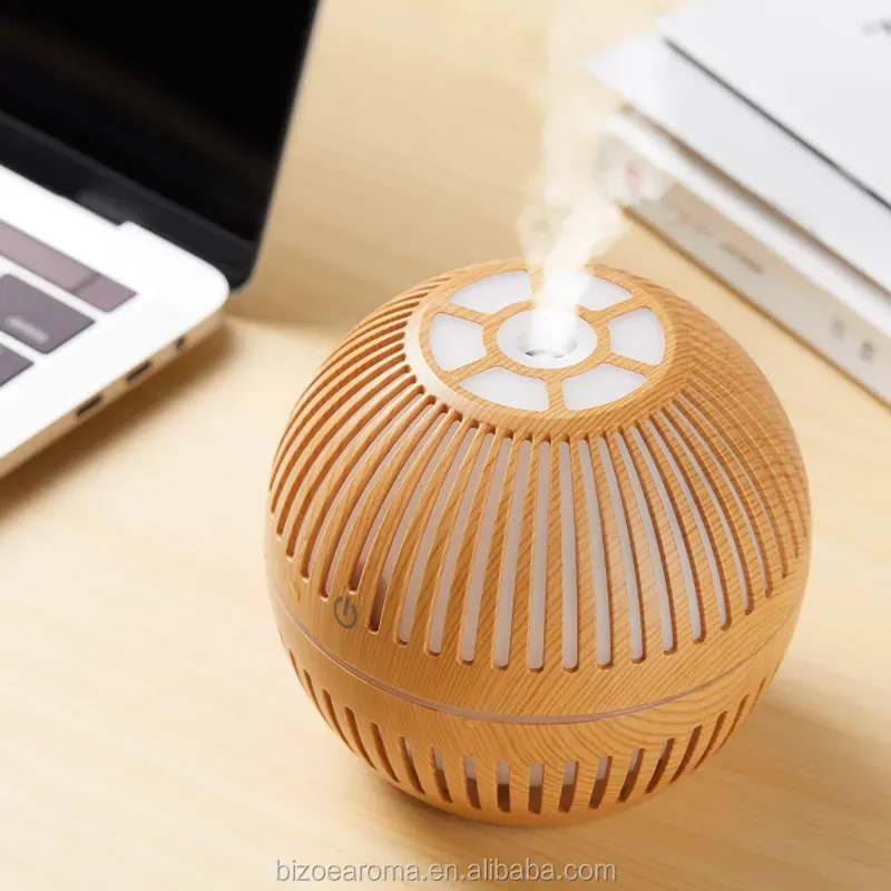 Electronice si Electrocasnice - Climatizare si sisteme de incalzire - Aparate filtrare aer - Umidificatoare - Difuzor aromaterapie Ultrasonic LED HAWIRE, Umidificator de aer, Luminat in 8 culori automat, 400ml, 30-45ml/h, USB - Infinity.ro