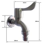 Casa si Gradina - Sanitare - Chiuveta bucatarie si accesorii - Baterii bucatarie - Robinet din inox HAWIRE, Montare in exterior si interior, Pentru butoaie, gradina, bucatarie si baie - Infinity.ro