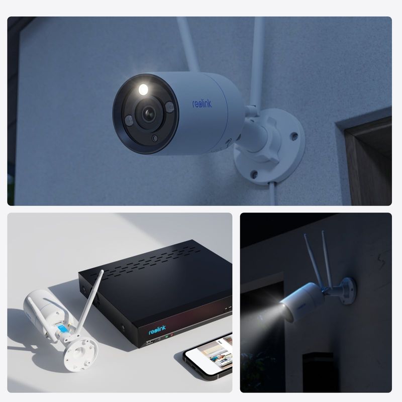 Casa si Gradina - Electrice - Smart Home - Camere de supraveghere - Camera Supraveghere 4K Reolink W330, Wi-Fi 6, Viziune Nocturna Color, Detectie Persoane/Vehicule/Animale, 8MP - Infinity.ro
