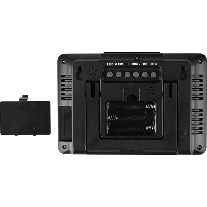TV, Audio-Video si Foto - Optica, astronomie si metrologie - Meteorologie - Statii meteorologice - Statie meteo interior-exterior ECG MS 200 Grey, senzor extern fara fir, LCD, ceas, alarma - Infinity.ro