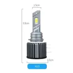 Auto si Moto - Electrice auto - Iluminare si semnalizare - Becuri auto - Set 2 becuri LED H15 Canbus 120W 12000LM fara eroare lumina alb rece - Infinity.ro