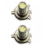 Auto si Moto - Electrice auto - Iluminare si semnalizare - Becuri auto - Set 2 becuri auto H4 cu 42 LED SMD 120W 6000k 12/80V doua faze lupa - Infinity.ro