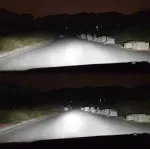 Auto si Moto - Electrice auto - Iluminare si semnalizare - Becuri auto - Set 2 becuri auto H4 cu 42 LED SMD 120W 6000k 12/80V doua faze lupa - Infinity.ro