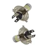Auto si Moto - Electrice auto - Iluminare si semnalizare - Becuri auto - Set 2 becuri auto H4 cu 42 LED SMD 120W 6000k 12/80V doua faze lupa - Infinity.ro