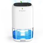 Electronice si Electrocasnice - Climatizare si sisteme de incalzire - Aparate filtrare aer - Dezumidificatoare - Dezumidificator aer Evoair HUMIX300, 300ml/24h, Silentios, Lumina Ambientala in 7 culori, Rezervor 1l, Alb - Infinity.ro