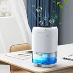 Electronice si Electrocasnice - Climatizare si sisteme de incalzire - Aparate filtrare aer - Dezumidificatoare - Dezumidificator aer Evoair HUMIX300, 300ml/24h, Silentios, Lumina Ambientala in 7 culori, Rezervor 1l, Alb - Infinity.ro