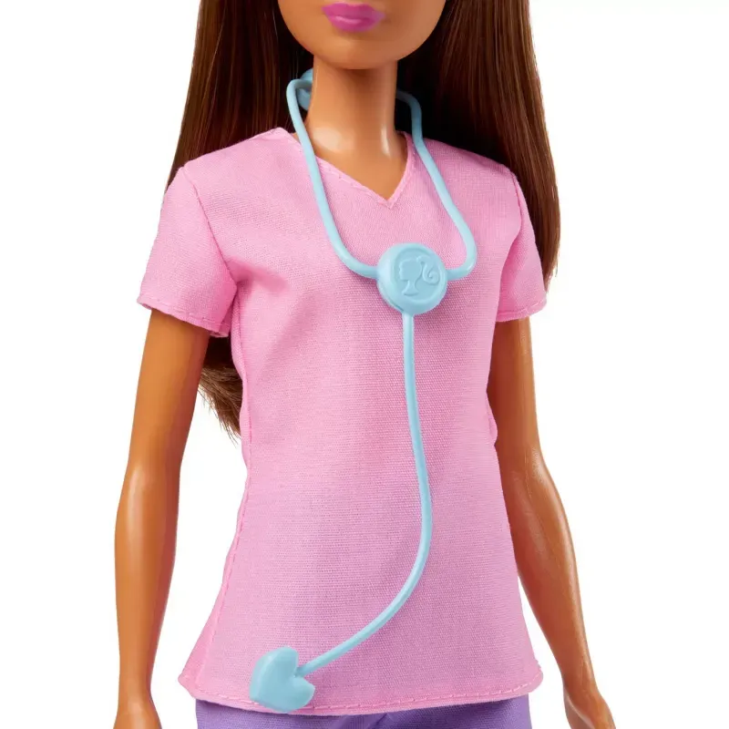Jucarii, Copii si Bebe - Jucarii si jocuri - Papusi si accesorii - Papusi - Papusa Barbie Asistenta medicala, satena - Infinity.ro