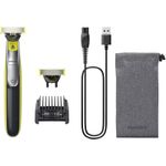 Ingrijire personala si Cosmetice - Aparate & accesorii ingrijire personala - Aparate de ras si tuns - Aparate de ras electrice - Aparat hibrid de barbierit si tuns barba PHILIPS OneBlade 360 QP2734/31, pieptene reglabil 5 in 1, reincarcabil, umed si - Infinity.ro