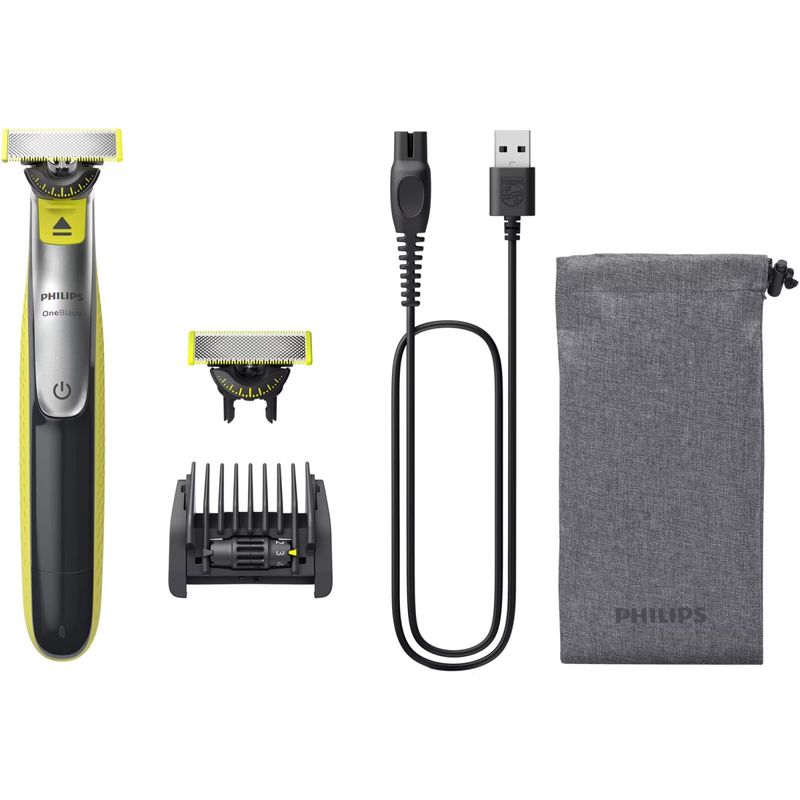 Ingrijire personala si Cosmetice - Aparate & accesorii ingrijire personala - Aparate de ras si tuns - Aparate de ras electrice - Aparat hibrid de barbierit si tuns barba PHILIPS OneBlade 360 QP2734/31, pieptene reglabil 5 in 1, reincarcabil, umed si - Infinity.ro