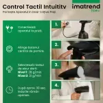 Electronice si Electrocasnice - Ingrijirea tesaturilor - Aparate de calcat cu aburi - Aparat de Calcat Vertical Portabil cu Aburi IMA Trend 1800W, Rezervor 300ml, Incalzire Rapida 30s - Infinity.ro