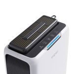 Electronice si Electrocasnice - Climatizare si sisteme de incalzire - Aparate filtrare aer - Dezumidificatoare - Dezumidificator aer Evoair HUMIXDUO, 500ml/24h, Lumina Ambientala, Rezerva cu Silicagel, Timer 48h, Rezervor 2.5l, Alb - Infinity.ro
