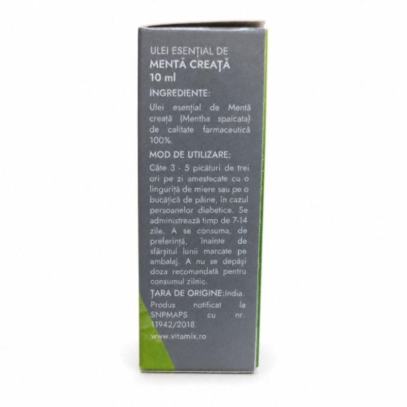 Ingrijire personala si Cosmetice - Sanatate si wellness - Suplimente alimentare - Alte suplimente alimentare - Ulei esential de Menta Creata, uz intern, 10ml, Adams Supplements - Infinity.ro