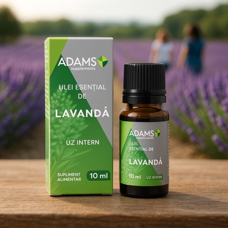 Ingrijire personala si Cosmetice - Sanatate si wellness - Suplimente alimentare - Alte suplimente alimentare - Ulei esential de Lavanda 10ml uz intern, Adams Supplements - Infinity.ro
