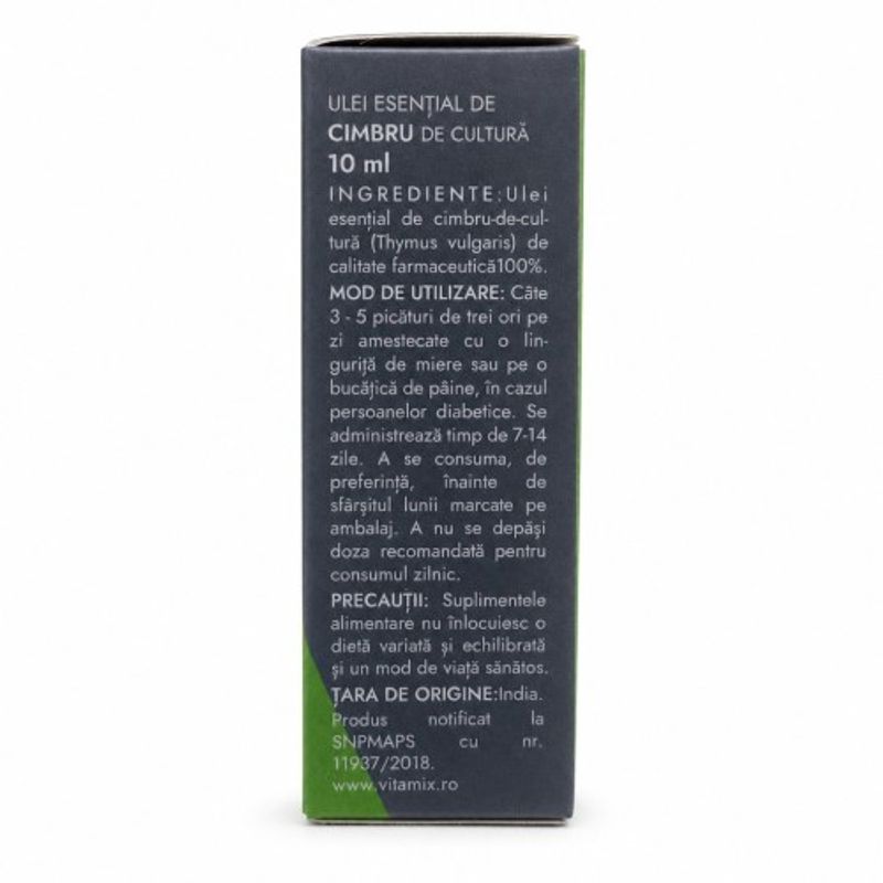Ingrijire personala si Cosmetice - Sanatate si wellness - Suplimente alimentare - Alte suplimente alimentare - Ulei esential de Cimbru, uz intern, 10ml, Adams Supplements - Infinity.ro