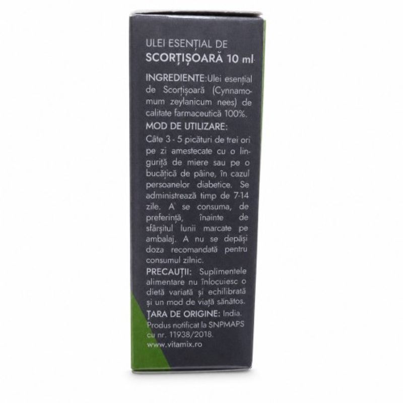 Ingrijire personala si Cosmetice - Sanatate si wellness - Suplimente alimentare - Alte suplimente alimentare - Ulei esential de Scortisoara, uz intern, 10ml, Adams Supplements - Infinity.ro