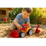 Jucarii, Copii si Bebe - Jucarii si jocuri - Vehicule si jucarii cu telecomanda - Masinute - Tractor BAMS 2 CU 2 cupe rosu portocaliu - Infinity.ro