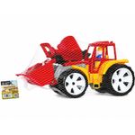 Jucarii, Copii si Bebe - Jucarii si jocuri - Vehicule si jucarii cu telecomanda - Masinute - Tractor BAMS 2 CU 2 cupe rosu portocaliu - Infinity.ro