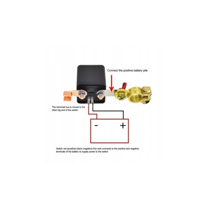 Auto si Moto - Electrice auto - Baterii auto - Comutator Deconectare Baterie Auto Cu Telecomanda 12v 200A Antifurt - Infinity.ro